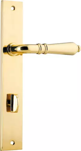 Sarlat Lever - Rectangular Privacy Pair - PB