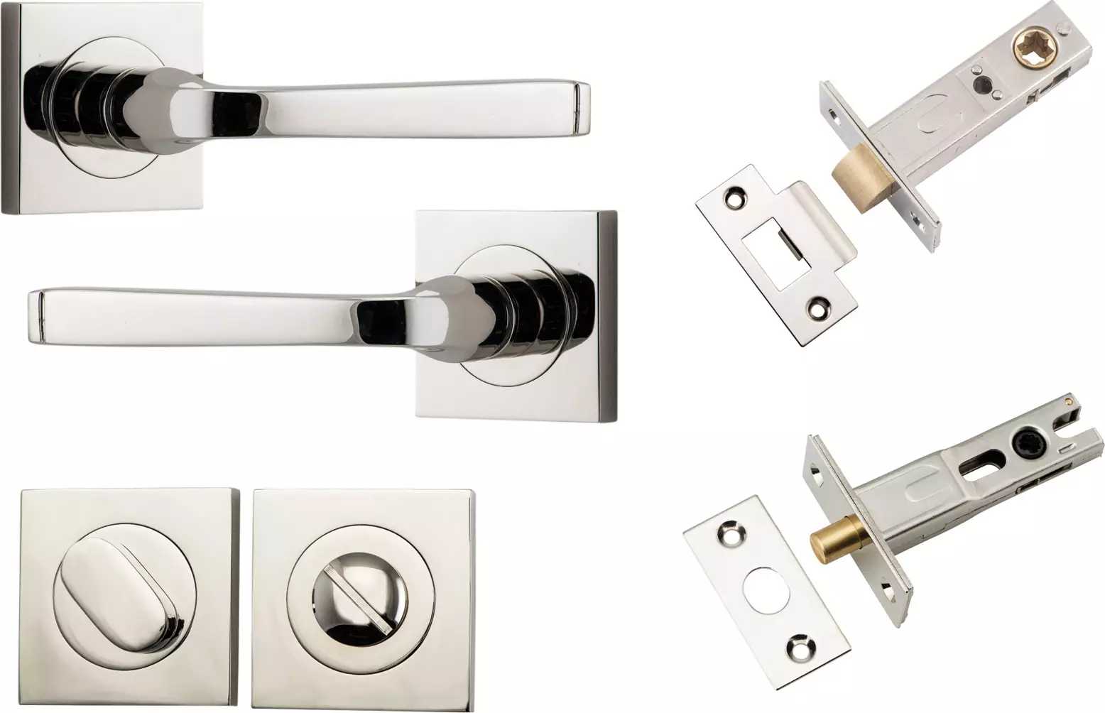 Annecy Lever - Square Rose Privacy Set - PN