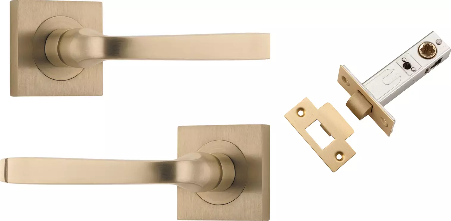 Annecy Lever - Square Rose Passage Set - BB