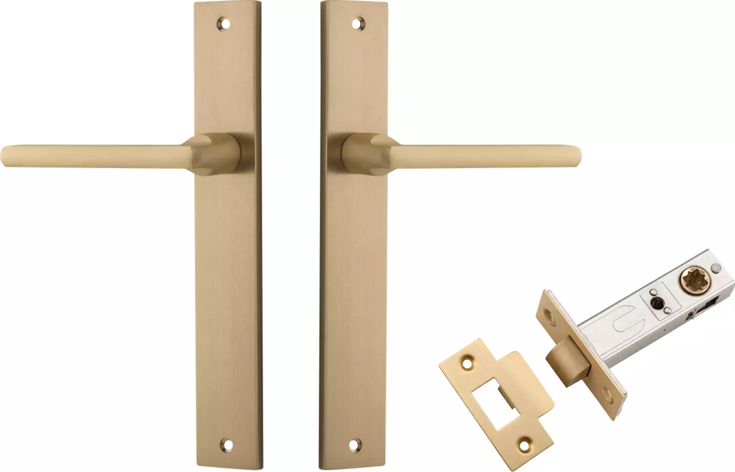 Baltimore Lever - Rectangular Passage Set - BB