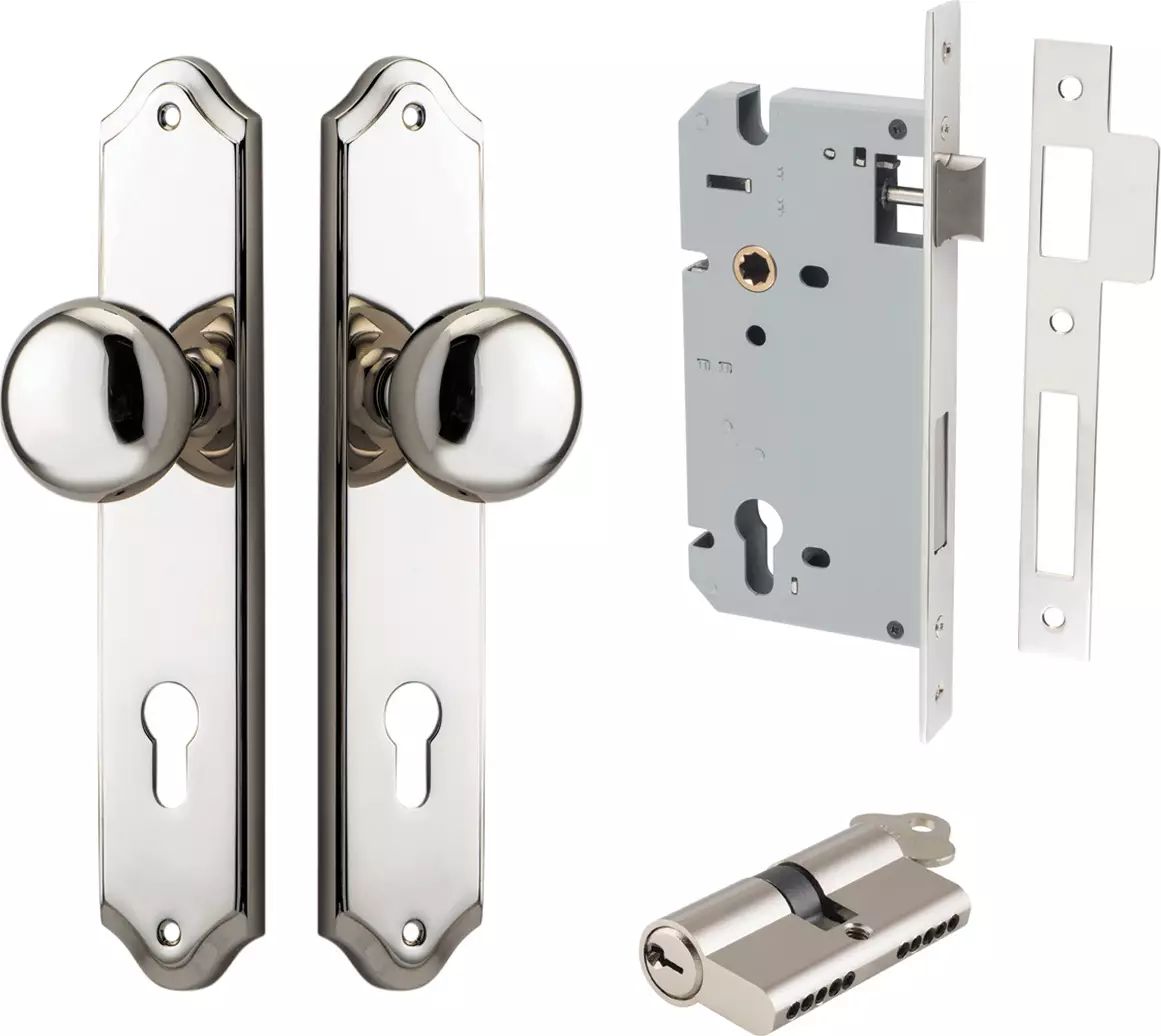 Cambridge Knob - Shouldered Entrance Set - Key / Key  - PN