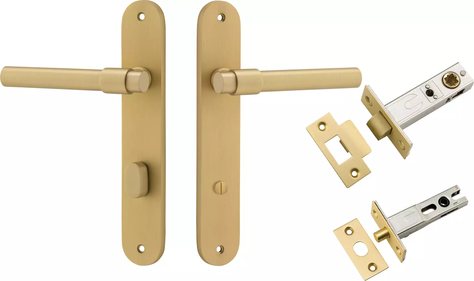 Helsinki Lever - Oval Privacy Set - GLD