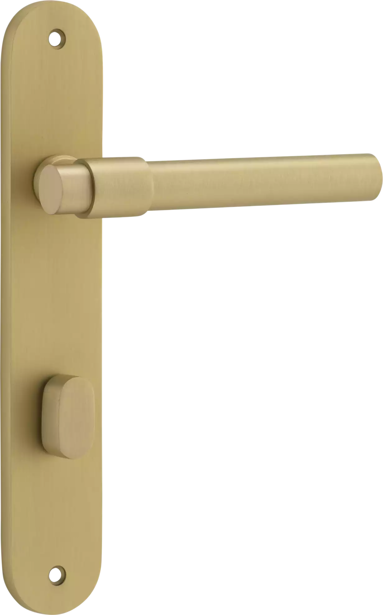 Helsinki Lever - Oval Privacy Pair - GLD