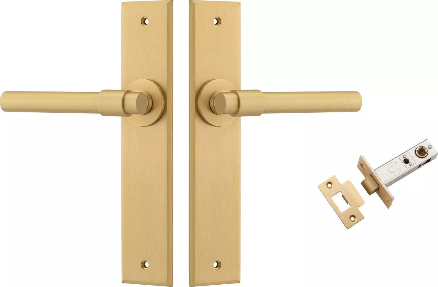 Helsinki Lever - Chamfered Passage Set - BB