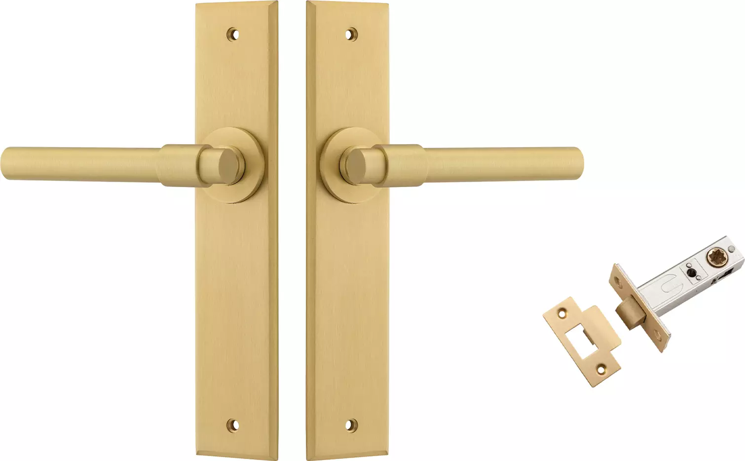 Helsinki Lever - Chamfered Passage Set - GLD