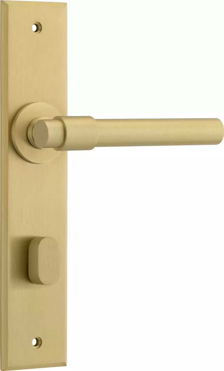 Helsinki Lever - Chamfered Privacy Pair - GLD