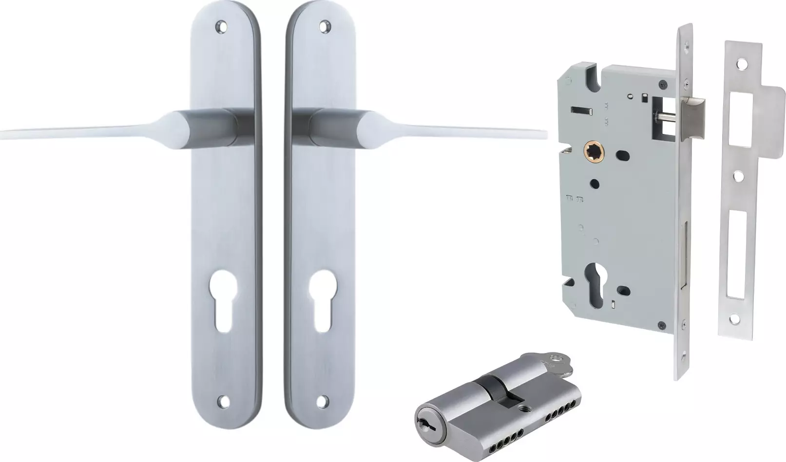 Como Lever - Oval Entrance Set - Key / Key - SC