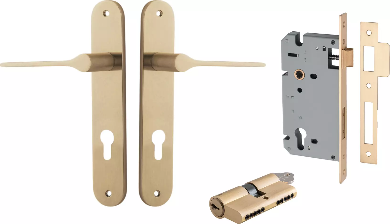 Como Lever - Oval Entrance Set - Key / Key - BB