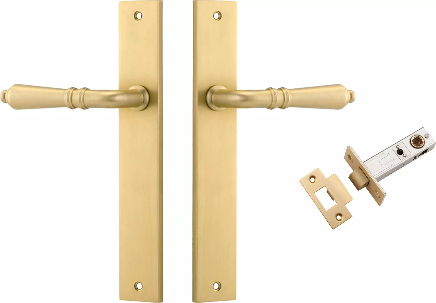 Sarlat Lever - Rectangular Passage Set - GLD