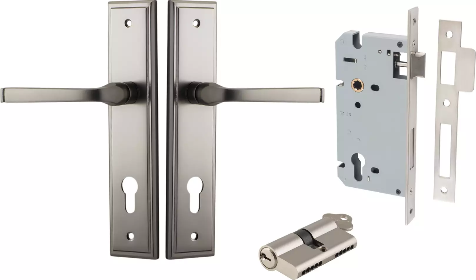 Annecy Lever - Stepped Entrance Set - Key / Key - SN
