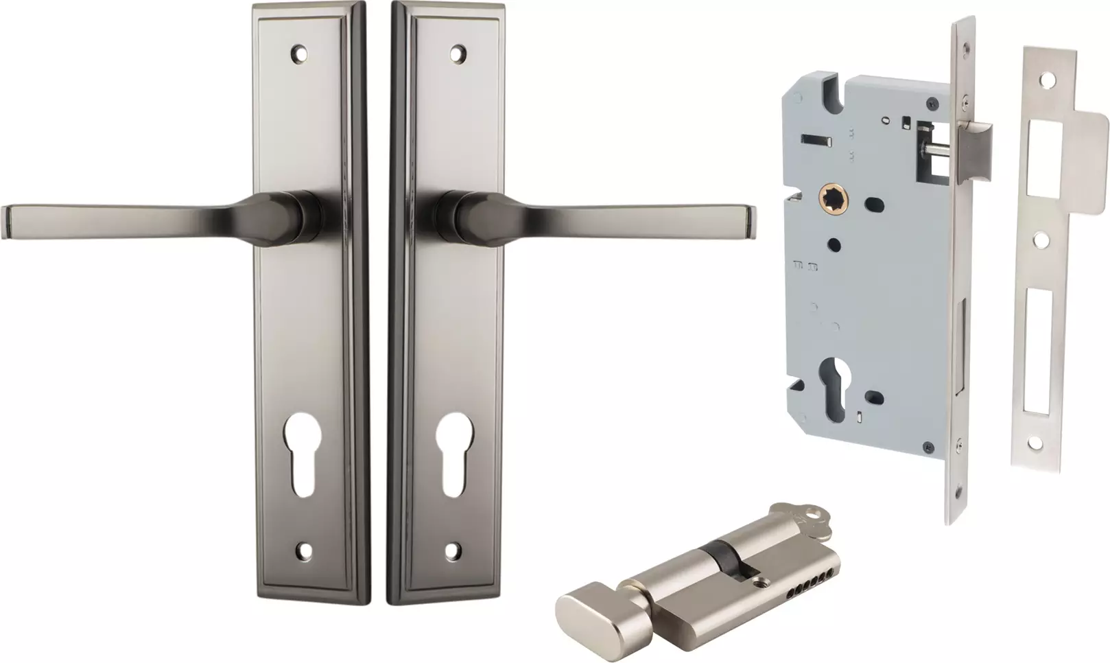 Annecy Lever - Stepped Entrance Set - Key / Turn - SN