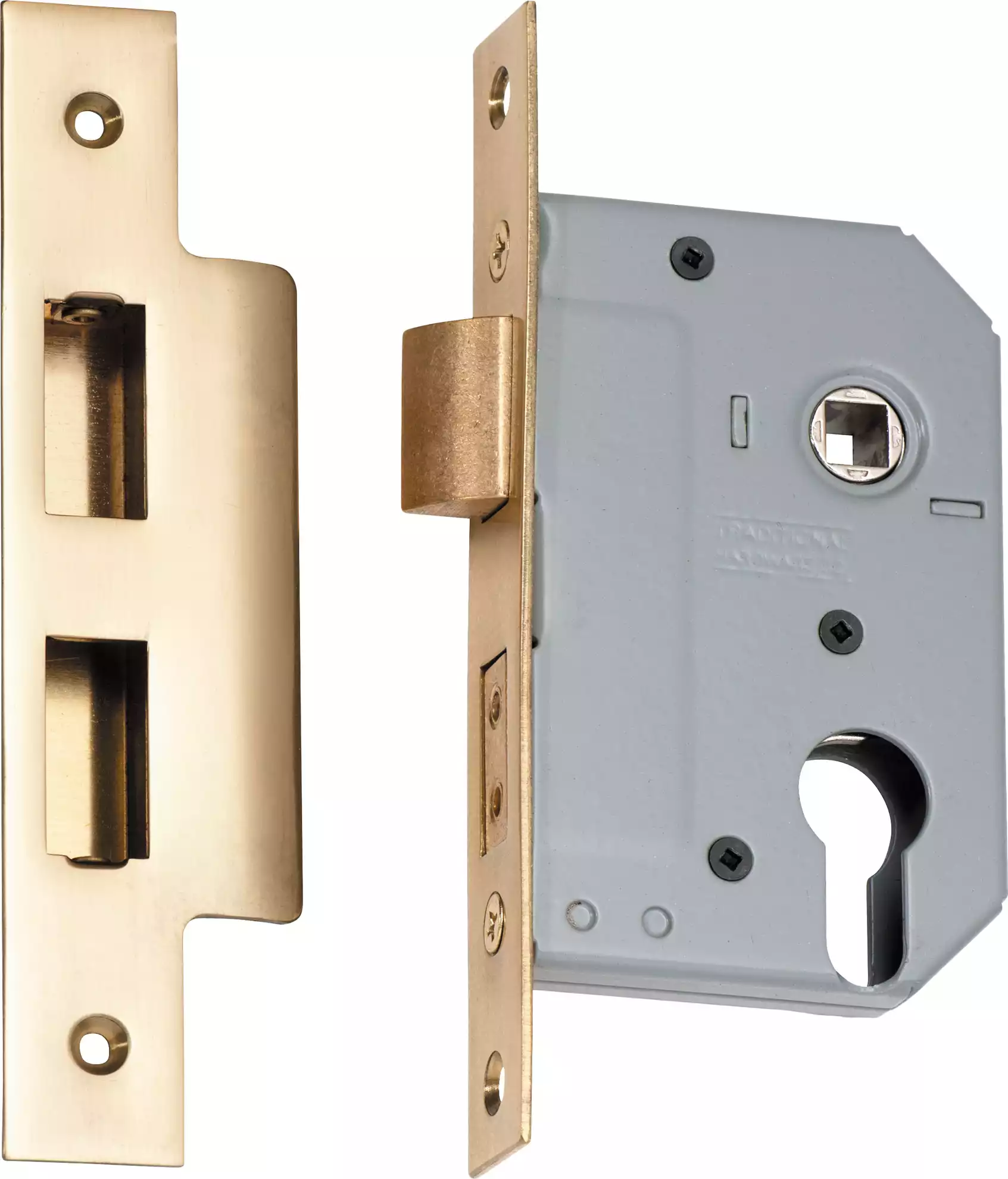 Euro Mortice Lock - Backset 46mm - PB