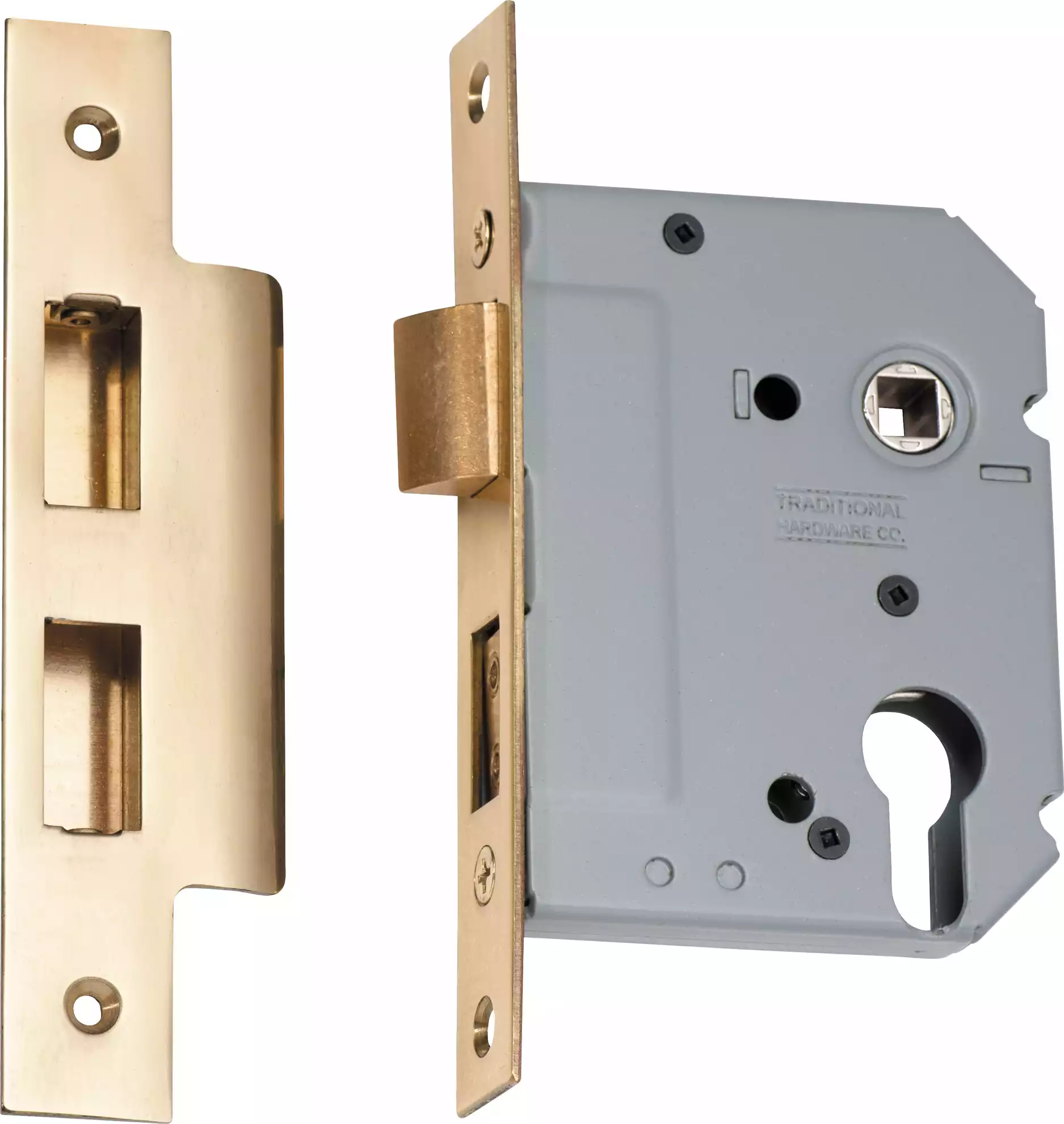 Euro Mortice Lock - Backset 57mm - PB