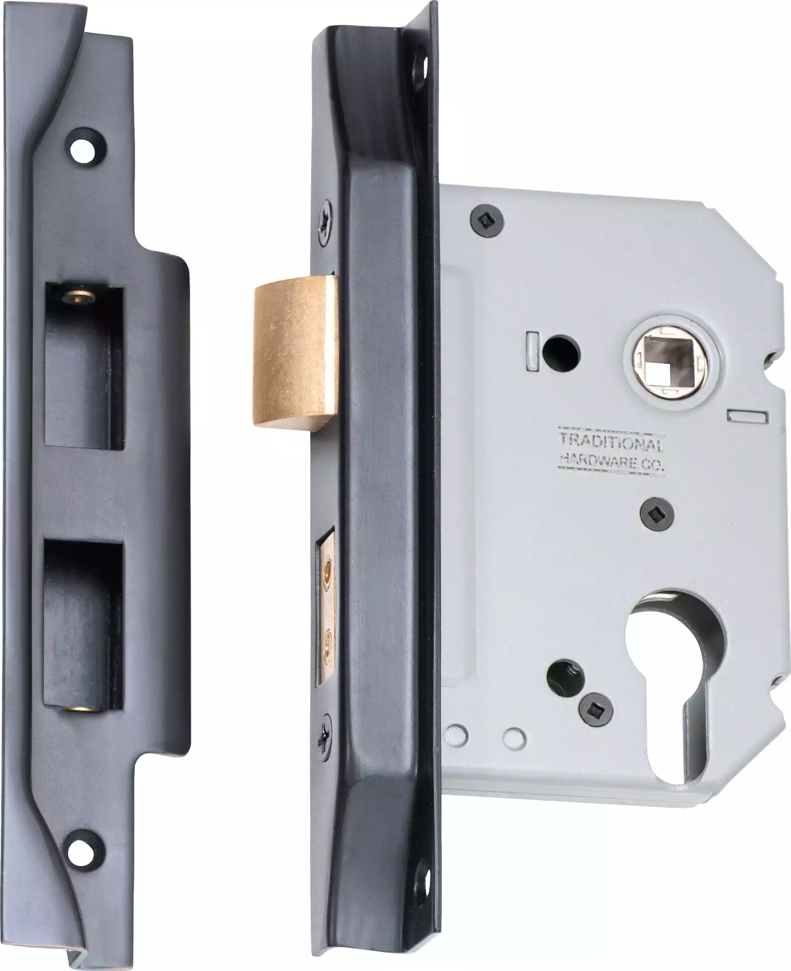 Rebated Euro Mortice Lock -  Backset 57mm - AC