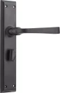 Menton Lever - Long Backplate - Privacy Pair - MB