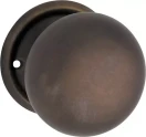 Plain Mortice 54mm Knob on 54mm Rose - AB