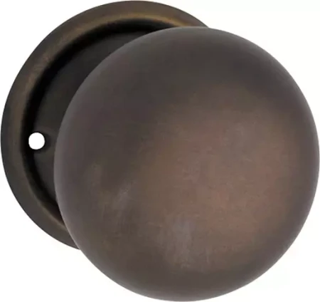 Plain Mortice 54mm Knob on 54mm Rose - AB