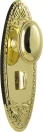 Fitzroy 205 x 63mm Knob on Privacy Plate Set - PB