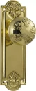 Nouveau 188 x 58mm Knob on Blank Plate Set - PB