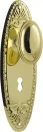 Fitzroy 205 x 63mm Knob on Std Keyhole Plate Set - PB