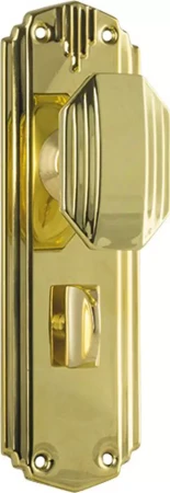 Napier 178 x 54mm Knob on Privacy Plate Set - PB