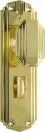 Napier 178 x 54mm Knob on Privacy Plate Set - PB
