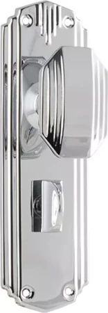 Napier 178 x 54mm Knob on Privacy Plate Set - CP