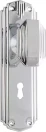 Napier 178 x 54mm Knob on Std Keyhole Plate Set - CP