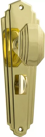 Elwood 200 x 63mm Knob on Privacy Plate Set - PB