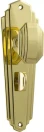 Elwood 200 x 63mm Knob on Privacy Plate Set - PB