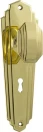 Elwood 200 x 63mm Knob on Std Keyhole Plate Set - PB