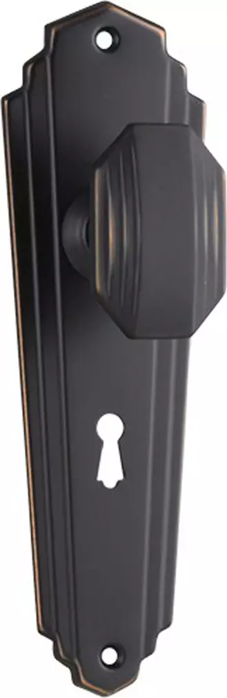 Elwood 200 x 63mm Knob on Std Keyhole Plate Set - AC