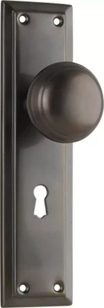 Richmond 200 x 50mm Knob on Std Keyhole Plate Set - AB