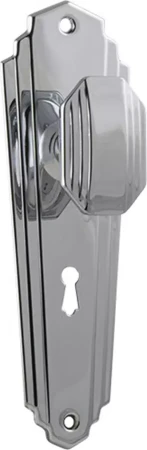 Elwood 200 x 63mm Knob on Std Keyhole Plate Set - CP