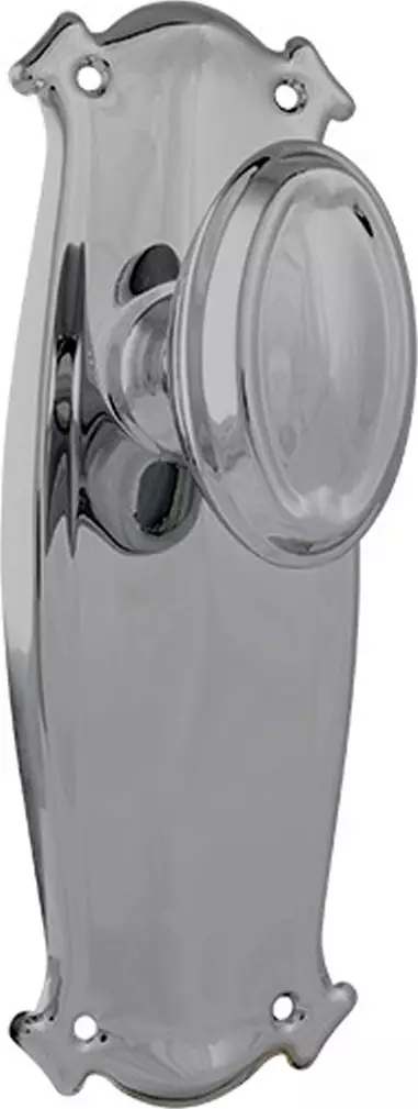 Bungalow 197 x 68mm Knob on Blank Plate Set - CP