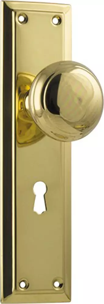 Richmond 200 x 50mm Knob on Std Keyhole Plate Set - PB