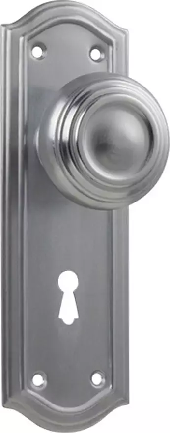 Kensington 175 x 58mm Knob on Std Keyhole Plate Set - SC