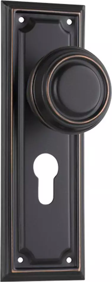 Edwardian 185 x 60mm Knob on Euro48 Plate Set - AC