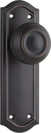 Kensington 175 x 58mm Knob on Blank Plate Set - AC