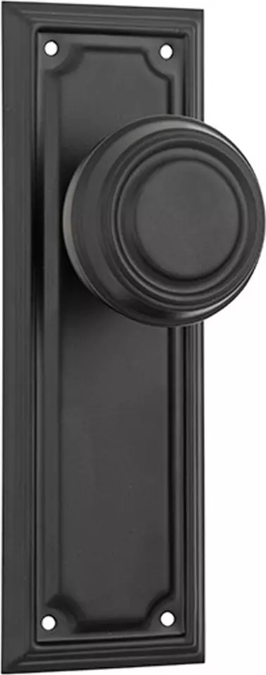 Edwardian 185 x 60mm Knob on Blank Plate Set - MB