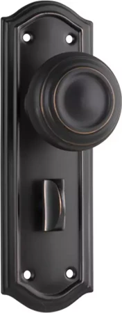 Kensington 175 x 58mm Knob on Privacy Plate Set - AC