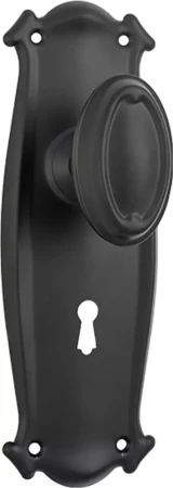 Bungalow 197 x 68mm Knob on Std Keyhole Plate Set - MB