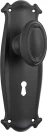 Bungalow 197 x 68mm Knob on Std Keyhole Plate Set - MB