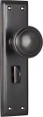 Milton 200 x 50mm Knob on Privacy Plate Set - AC