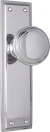 Milton 200 x 50mm Knob on Blank Plate Set - CP
