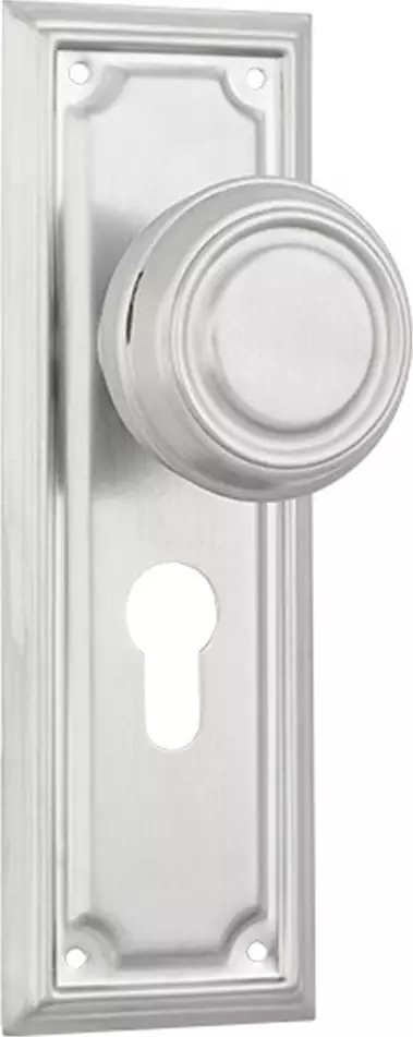Edwardian 185 x 60mm Knob on Euro48 Plate Set - SC