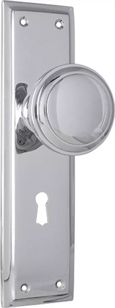 Milton 200 x 50mm Knob on Std Key  Plate Set - CP