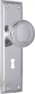 Milton 200 x 50mm Knob on Std Key  Plate Set - CP