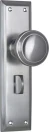 Milton 200 x 50mm Knob on Privacy Plate Set - SC