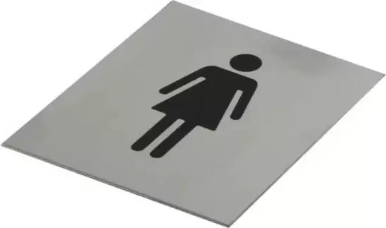 Adhesive Female Toilet Symbol Sign 120 x 100